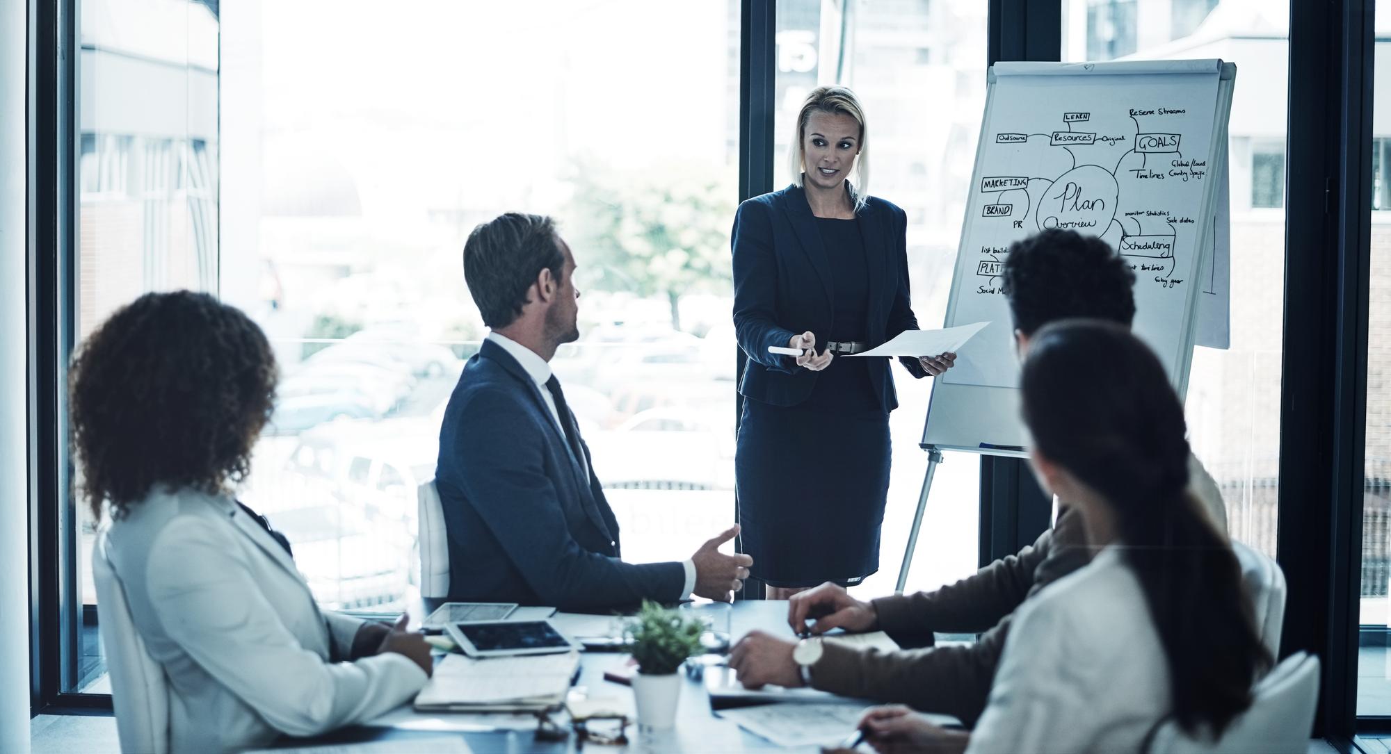 Financial analyst examining revenue trends and profitability data for client optimization